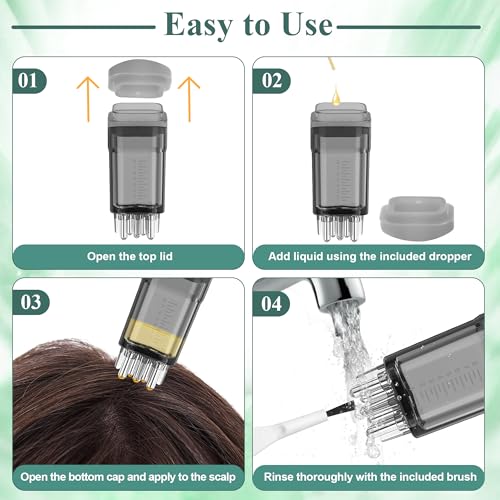 Minoxidil Applicator Set with Cleaning Brush & Dropper - 2 PCS