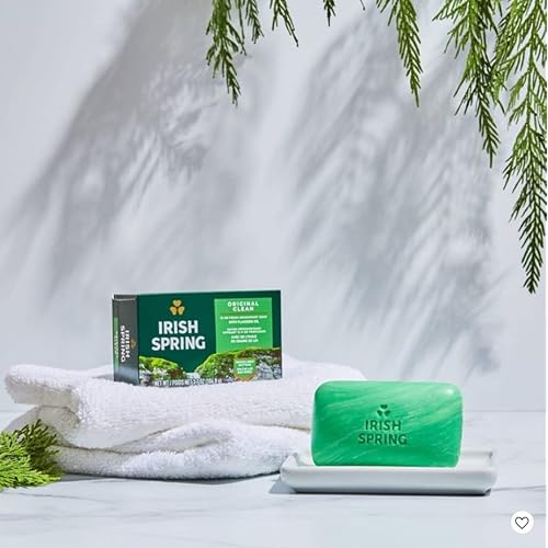Irish Spring Original Deodorant Bar Soap, 3.20 oz bars, 2 ea