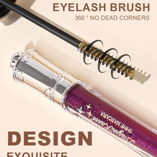 6Pcs Glitter Colorful Mascara Set – Diamond Sparkle