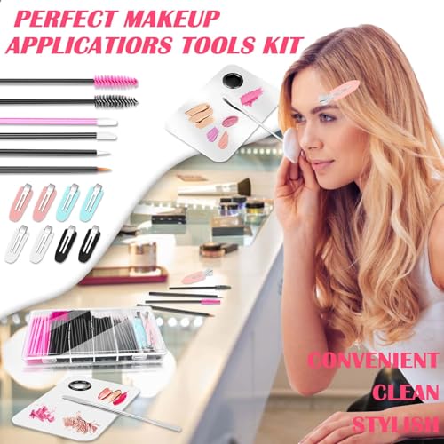 Shynek Makeup Mixing Tray & Disposable Applicators Kit