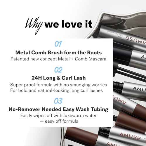 AMUSE SEOUL Long Fix Vegan Tubing Mascara - Smudge Proof & Curling