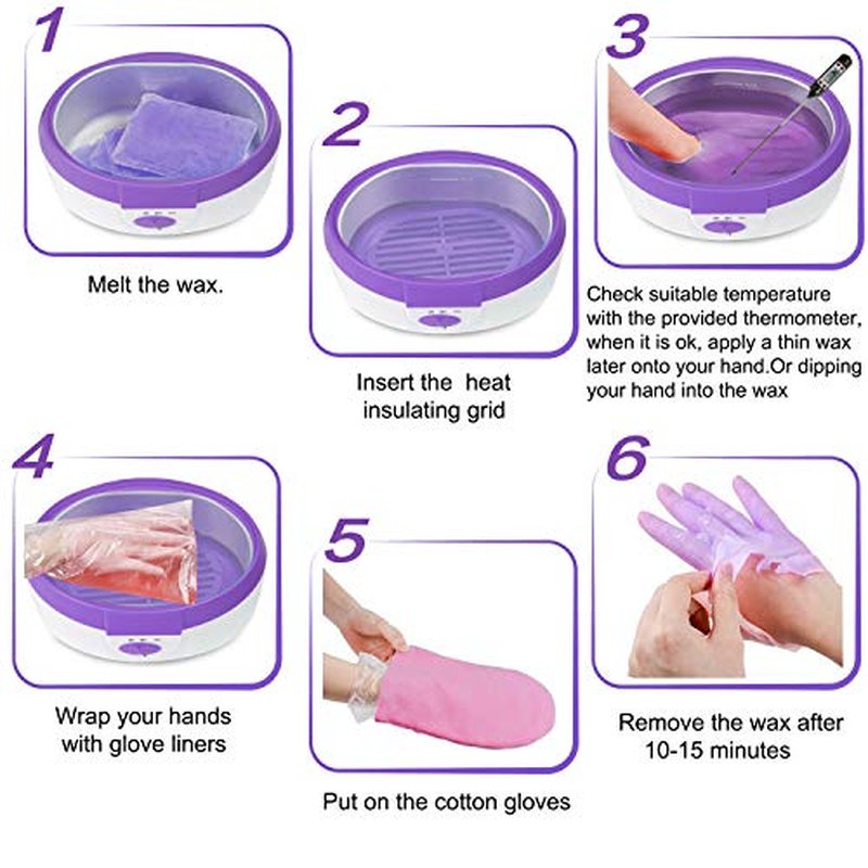 Ejiubas Paraffin Wax Machine for Hand & Feet Therapy Kit