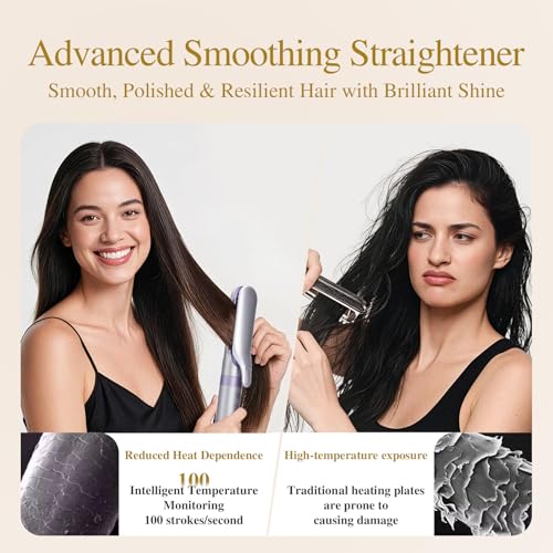 5-in-1 Hot Air Styler with 110K RPM Motor - Hair Dryer, Straightener & Curler