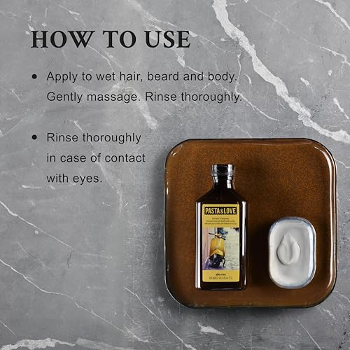Davines Pasta & Love 3-in-1 Hair Beard & Body Wash - Hydrating & Gentle Cleanser