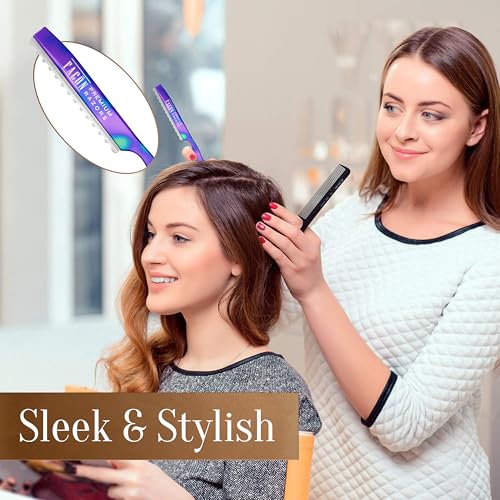 Professional Hair Cutting Razor Kit - Stainless Steel with 11 Blades