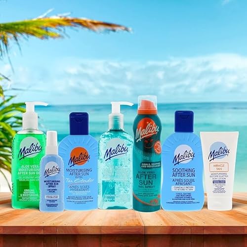 Malibu Miracle Repair Lotion 5 fl oz ? Anti-Aging After Sun Moisturizer for Face & Body ? Anti-Pollution & Infrared Protection ? Hydrating Cream with DNA Repair ? Made in the UK