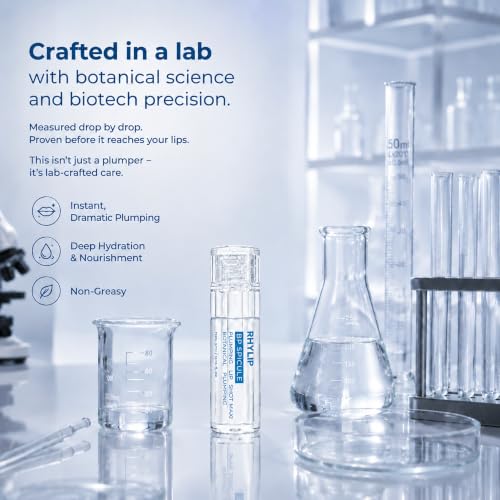 Clear Lip Plumper Serum - Non-Sticky High Shine Gloss for Fuller Lips