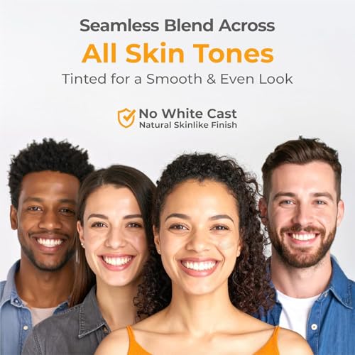 UV Doux Mineral Sunscreen SPF 50 PA+++ | Tinted, Oil-Free, Water Resistant No White Cast | Zinc & Iron Oxide | For Sensitive & Acne-Prone Skin Broad Spectrum, 100% Mineral | Men, Women 1.7oz Pack 2