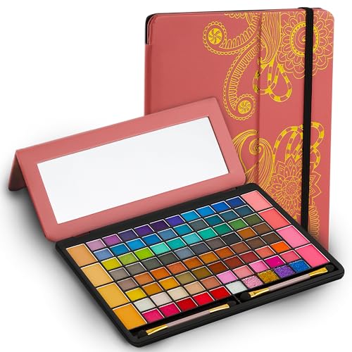 Toysical 88 Color Eyeshadow Palette Makeup Kit with Leather Case