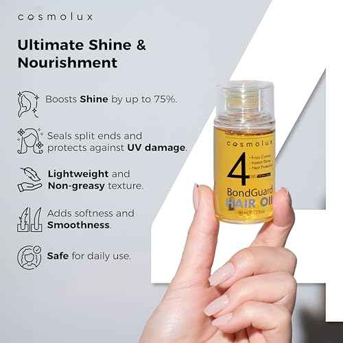 BondGuard Bonding Oil, Heat Protectant & Repair Oil for Damaged, Color-Treated & Frizzy Hair, Adds Shine & Tames Frizz, Lightweight & Vegan - 1.7 fl oz (50 mL)