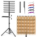 Hemndic Height-Adjustable Braiding Hair Rack with 144 Pegs