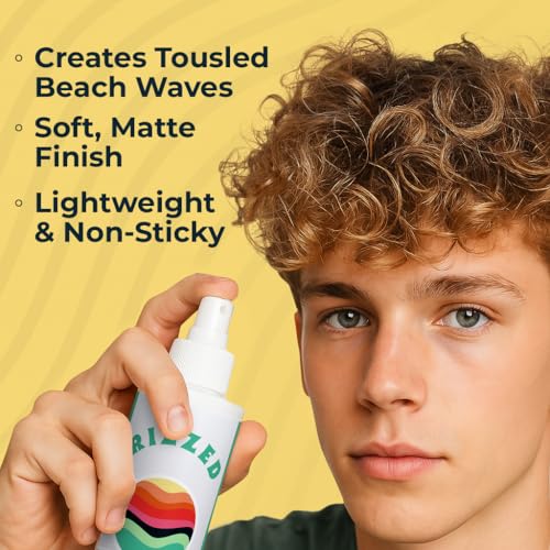 Rizzed Sea Salt Spray for Hair - 8.5oz Texturizing Spray with Castor Oil