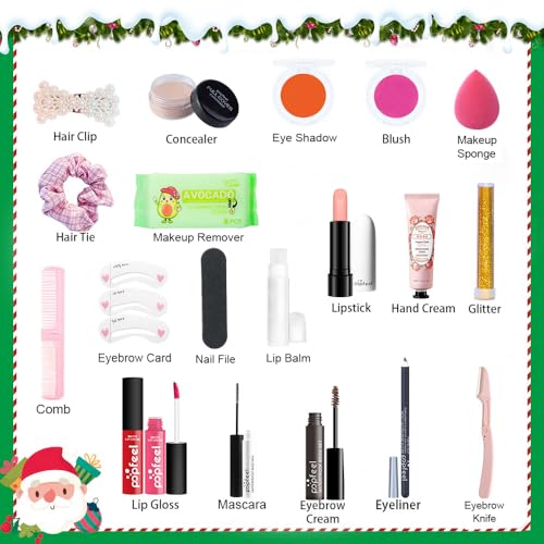Crephy All-in-One Makeup Kit for Women & Teens - 16 Piece Set