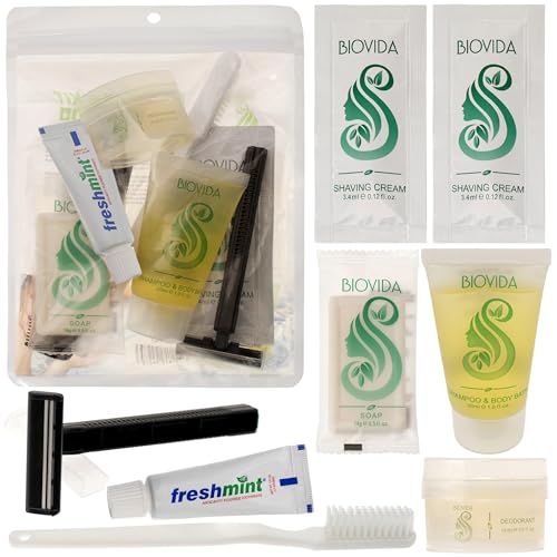 Moda West 24-Pack Travel Hygiene Kits – 9-Piece Toiletries