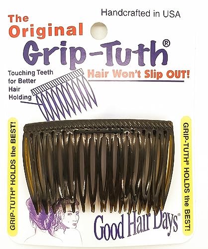 Good Hair Days Grip-Tuth Side Combs 2 3/4" - 2 Pack
