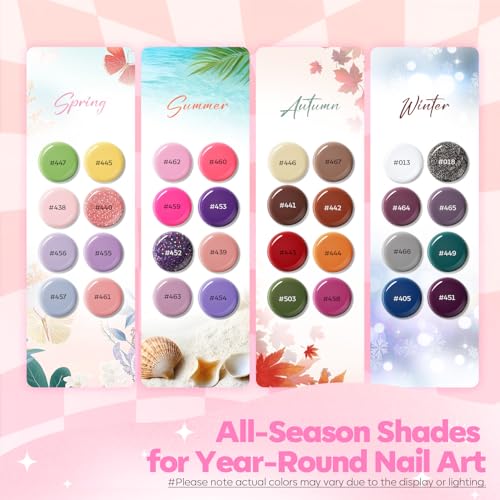 Modelones Poly Nail Gel Extension Kit - 32 Colors with 8W UV Lamp