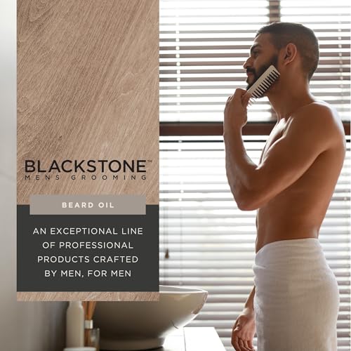 Blackstone Men's Grooming Beard Oil Pro-Growth for Men ?Beard Oil with Sandalwood & Castor Oil | Beard Softener, Absorbs Quickly | Beard Care Conditioner for Men (2 Oz)