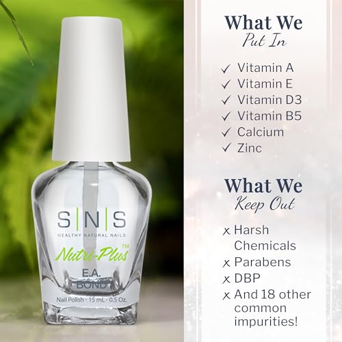 SNS Base Coat Nail Polish EA Bond for Dip Powder Manicure - 0.5 Oz