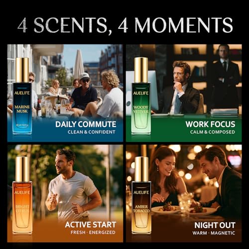 Men's Perfume Gift Set 4x30mL - 4 Cologne Scents