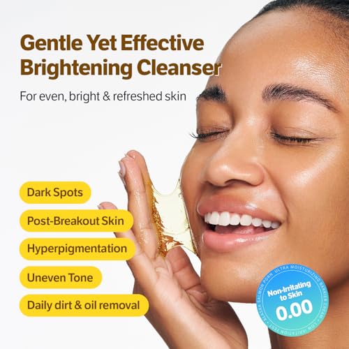 SUNGBOON EDITOR Kojic Turmeric Capsule Brightening Cleanser for Uneven Spots, Acne-prone Skin & Blackhead | Low pH Gentle Gel Face Wash | Kojic Acid & Niacinamide | Korean Skincare (Pack of 2)
