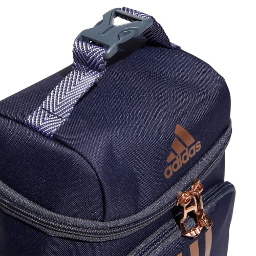 adidas Excel 2 Insulated Lunch Bag, Shadow Navy/Rose Gold/Onix Grey, One Size