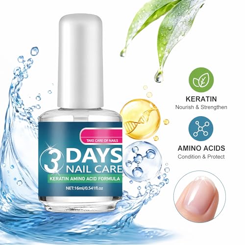 Keratin Amino Acid Nail Care for Dry, Weak Nails - 3 Days Treatment