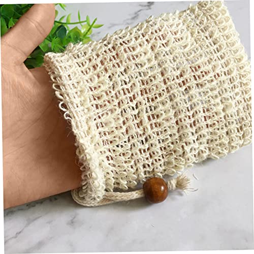 Cotton Linen Soap Storage Bags with Drawstring - 4 Pack
