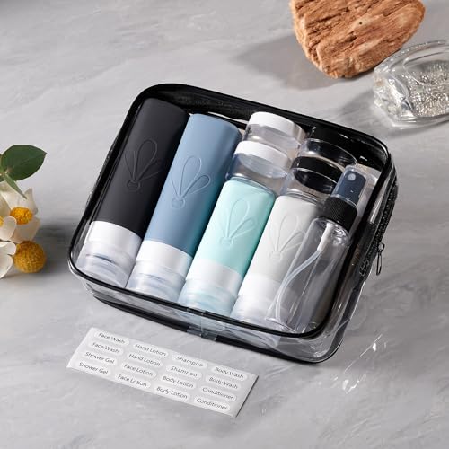 17-Pack TSA Approved Travel Bottles Set - Leak Proof 3oz & 2oz