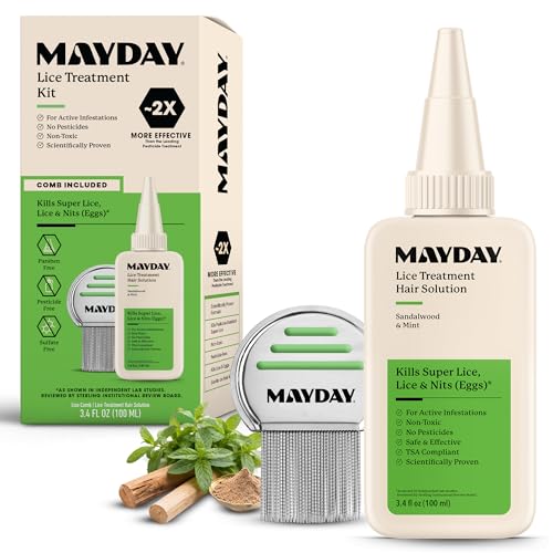 Lice Treatment with Comb - 3.4oz Hair Care Set