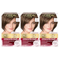 L'Oreal Paris Excellence Cr?me Permanent Hair Dye, Triple Care Hair Color with Pro-Keratine Complex for 100% Gray Hair Coverage, 5 Medium Brown, 1 Kit (Pack of 3)