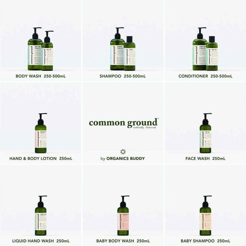 COMMON GROUND Natural Hand Wash Soap - Paraben & Cruelty Free - Daily - Vegan, Plant-Based, Avocado Oil - For All, Men, Women, Eczema, Sensitive Skin 8.4 Fl Oz (3 Pack)