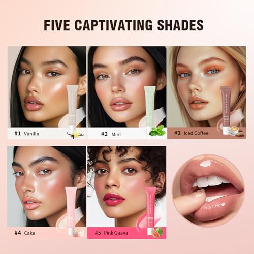 Glossy Butter Lip Balm Set - 5 Pack Ultra-Hydrating