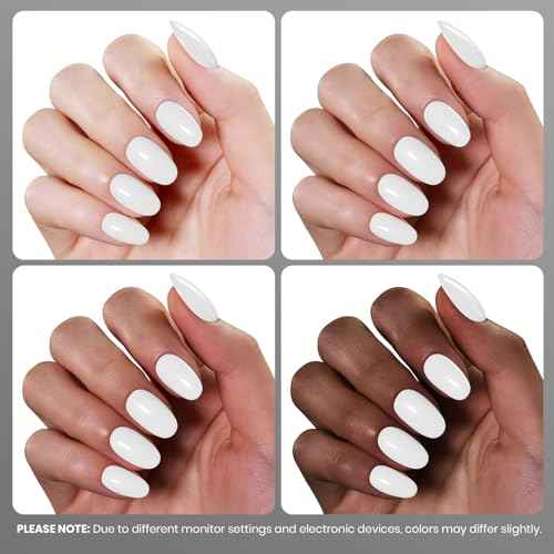 beetles 10ML White Gel Polish - 1pc Pure White Gel Polish French Nail Art Manicure Salon DIY Design at Home Soak Off UV Gel Nails