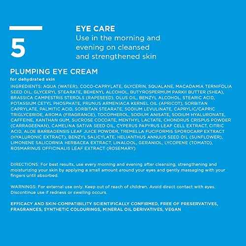 ANNEMARIE B?RLIND - AQUANATURE Plumping Eye Cream - Botanical Extracts for Wrinkles and Hydration - Moisturizing, Regenerating, Plumping - 0.50 Fl Oz