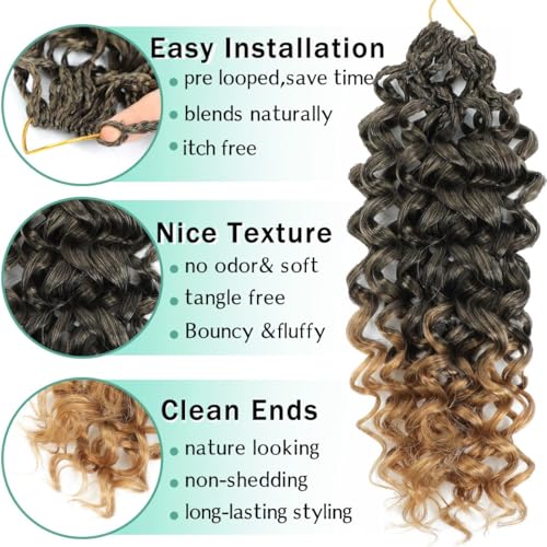 Gogo Curl Crochet Hair Extensions - Pre-Looped 8 Inch - 8 Packs for Black Women
