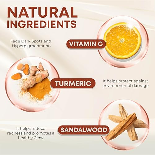 PRANA Sandalwood & Turmeric Face Mask - Natural Cleansing Facial Mask with Ayurvedic Ingredients - Bentonite & Kaolin Clay Mask - Brightening, Hydrating, Anti-Aging - Vegan & Cruelty-Free Mask (110ml)