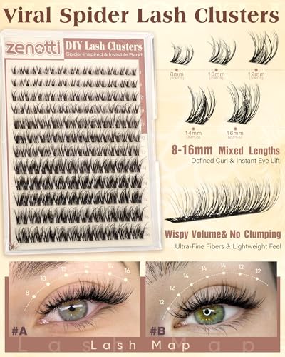Spider Lash Clusters Wispy Eyelash Extensions 8-16mm