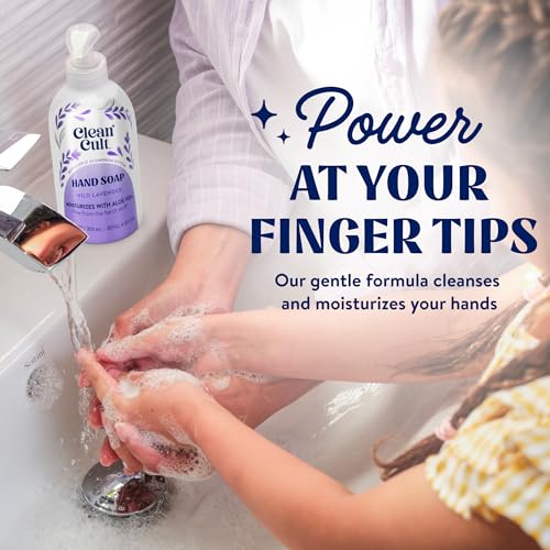 Cleancult Lavender Liquid Hand Soap Refill 32oz Pack of 2 - Moisturizing & Eco-Friendly