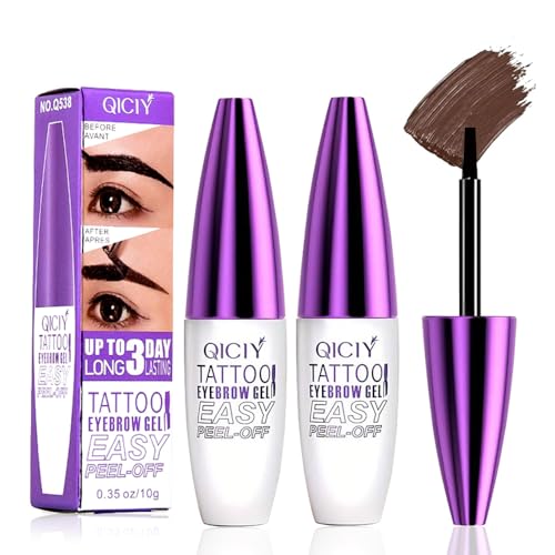 Brown Tattoo Eyebrow Gel Peel Off - 5 Day Waterproof