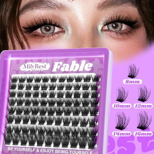 MilyBest Fable Lash Clusters - 88pc DIY Eyelash Extensions 8-16mm