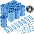 WILLBOND 141 Pcs Hair Rollers Set - 60 Curlers, Pins & Clips