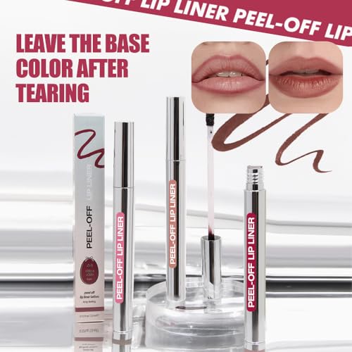 Matte Peel Off Lip Stain - 2 Pack Waterproof Lip Tint