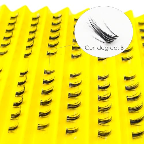 Bottom Lash Clusters DIY Lash Extension Lower Individual Lashes 120Pcs Wispy Natural Look Lower Eyelash Clusters 6MM Individual Cluster Lashes Manga Bottom Cluster Lashes By MUQIU37 (MQ208)