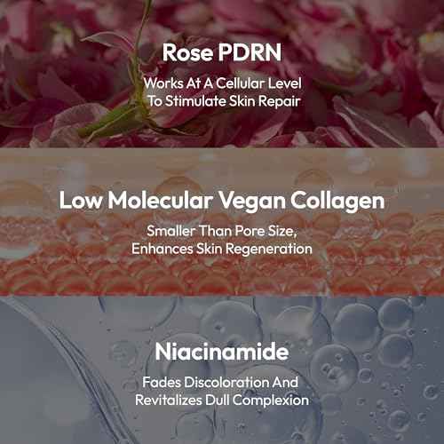 LAPCOS Deep Collagen Glass Skin Overnight Mask - Korean Skin Care Mask w/Rose PDRN, Vegan Collagen & Hydrogel Sheet - Hypoallergenic Firming Collagen Face Mask Sheets (4 ea, 1.23 oz)