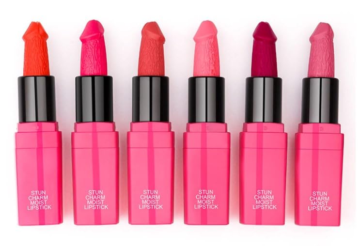 Funny Novelty Lipstick Gag Gift - 8 Bold Colors