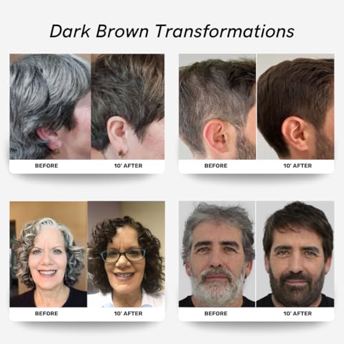 Polar Dark Brown Hair Dye Shampoo | Gray Coverage, 6.76 fl oz