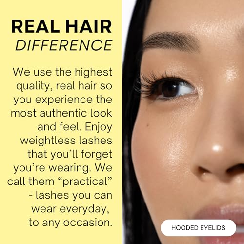 Hannah Cho Beauty False Lashes for Hooded Eyes - Real Hair