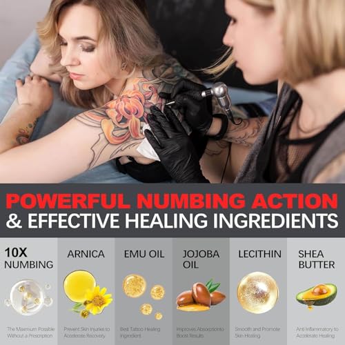 Maximum Strength Tattoo Numbing Cream - 8 Hour Pain Relief