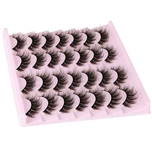 14 Pairs Wispy Mink Lashes False Eye Lashes Natural Look 5D Volume 16mm Fake Eyelashes Pack by TNFVLONEINS