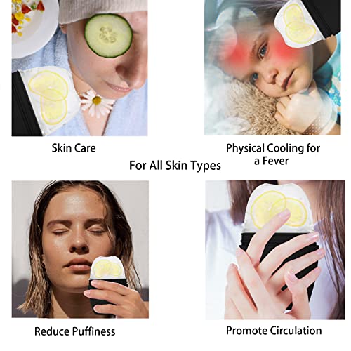 Ice Roller for Face 2-Pack, Silicone Facial Massager for Puffiness & Skin Tightening